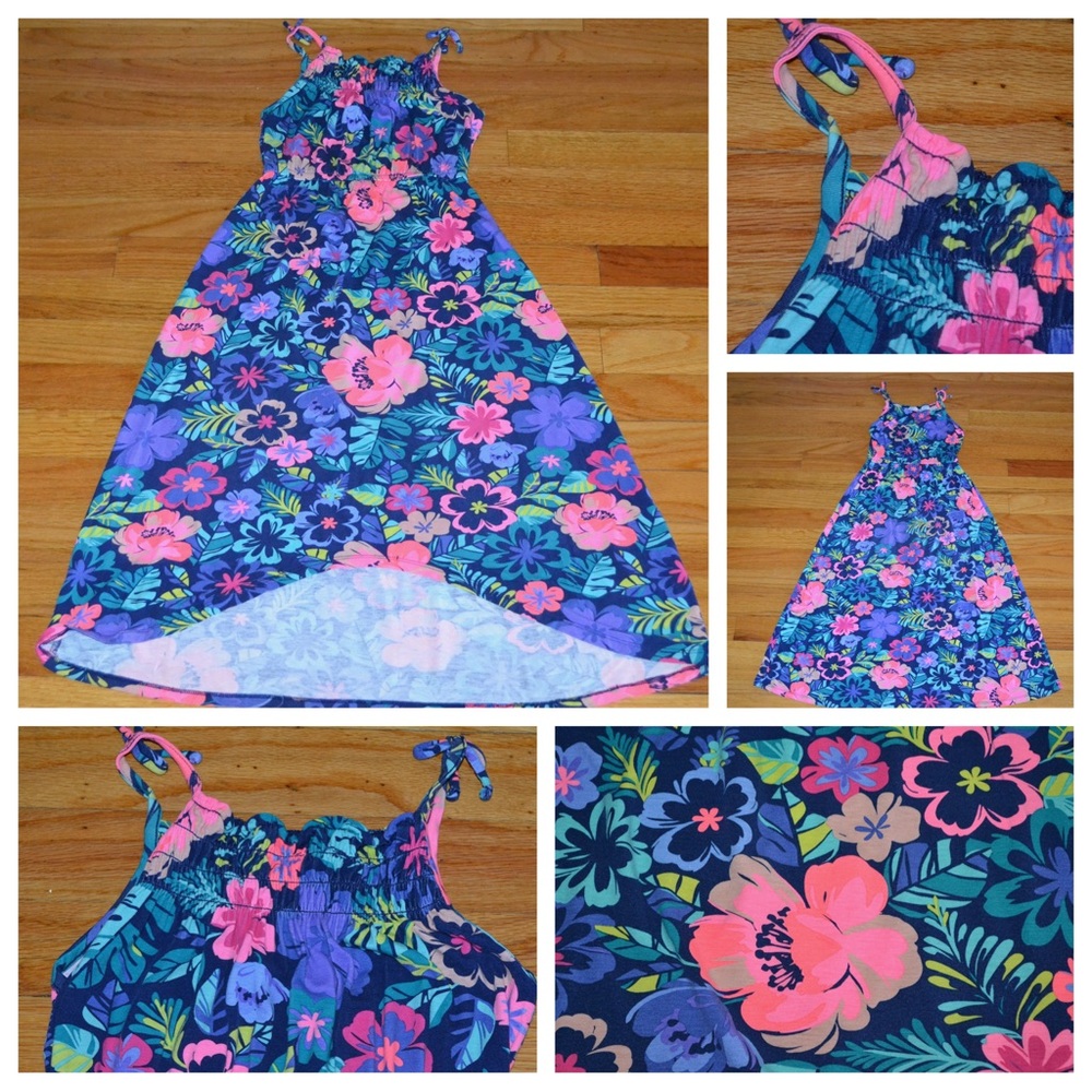 Youth girls Cherokee floral dress, size 6/6X